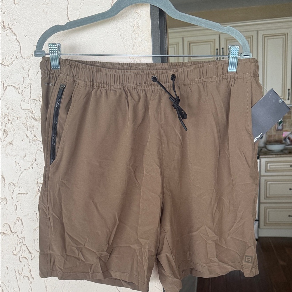 Layer 8 Tan Athletic Shorts